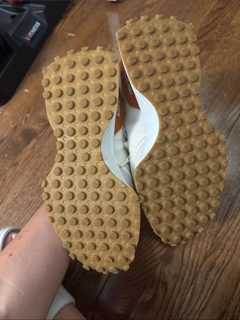 New Balance worn but